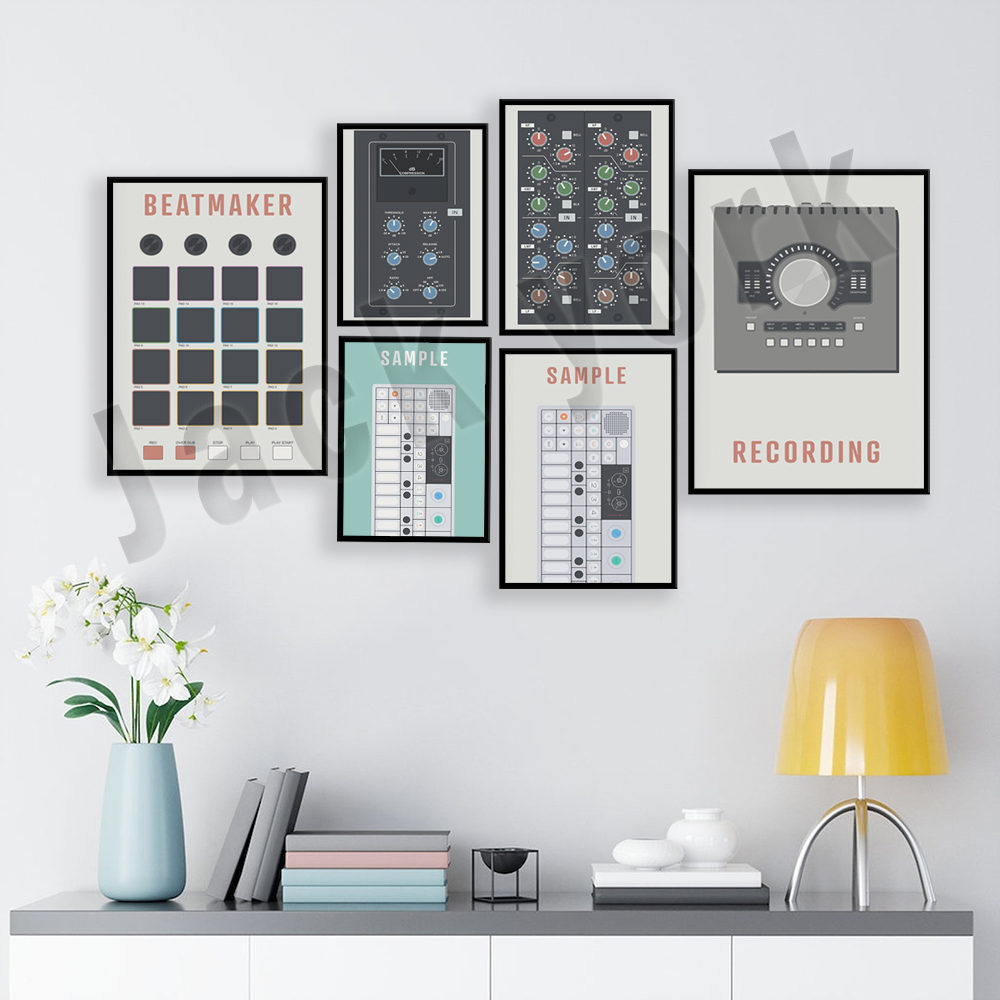 Audio Music File - Poster Produser Musik, Equalizer SSL, Antarmuka