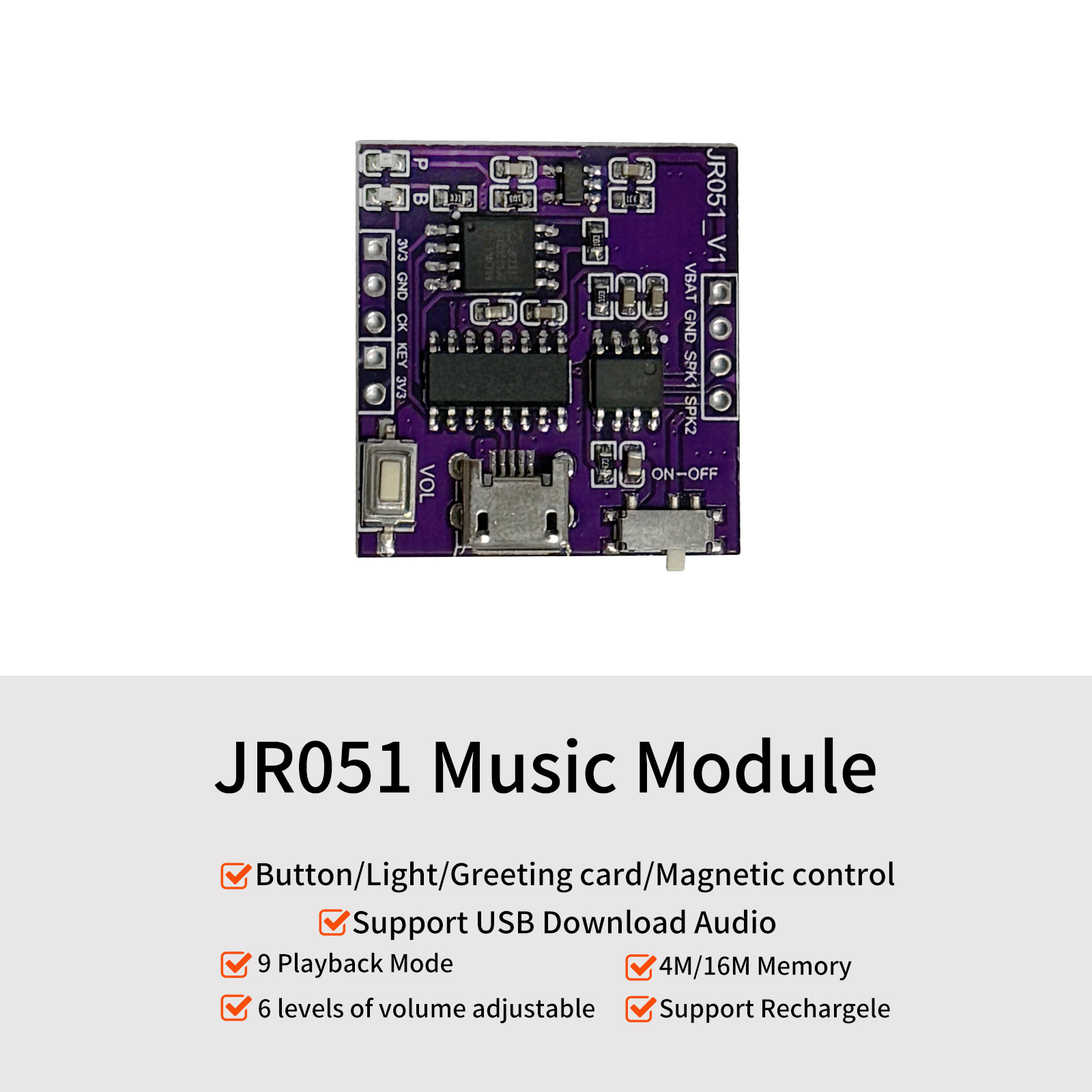 Audio Music Download Free - Modul Suara Musik USB penguat 3W