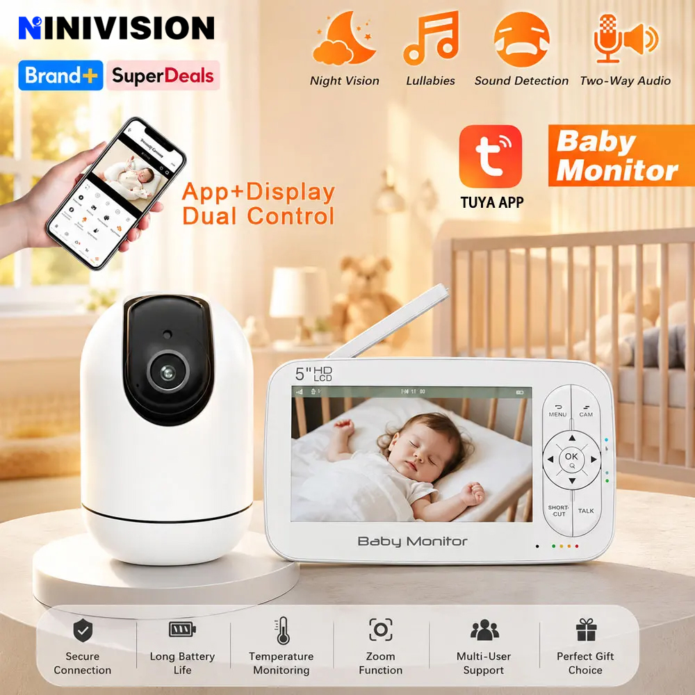 Audio Music Apps - Monitor Bayi WiFi Pintar Layar LCD