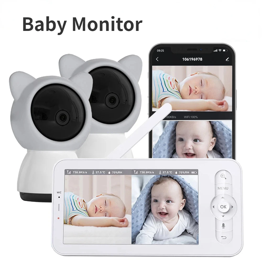 Audio Music Apps - Monitor bayi HD 5 inci LCD
