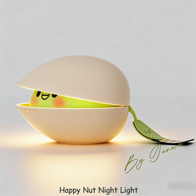 Audio Happy Music - Lampu Malam Happy Nut Kartun Wajah