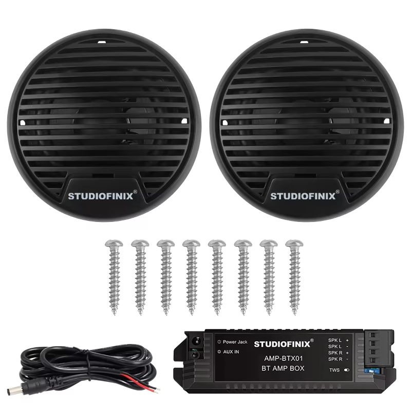 Apple Music Audio Quality - STUDIOFINIX 3'' 160W 2PCS Speaker Marine