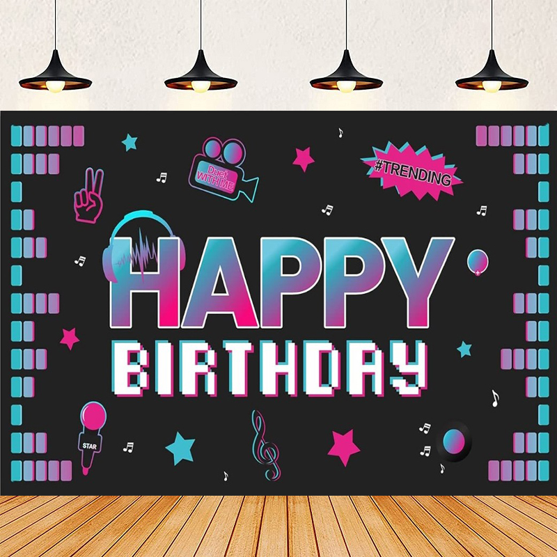 Audio Happy Music - Latar Belakang Fotografi Poster Pesta Musik