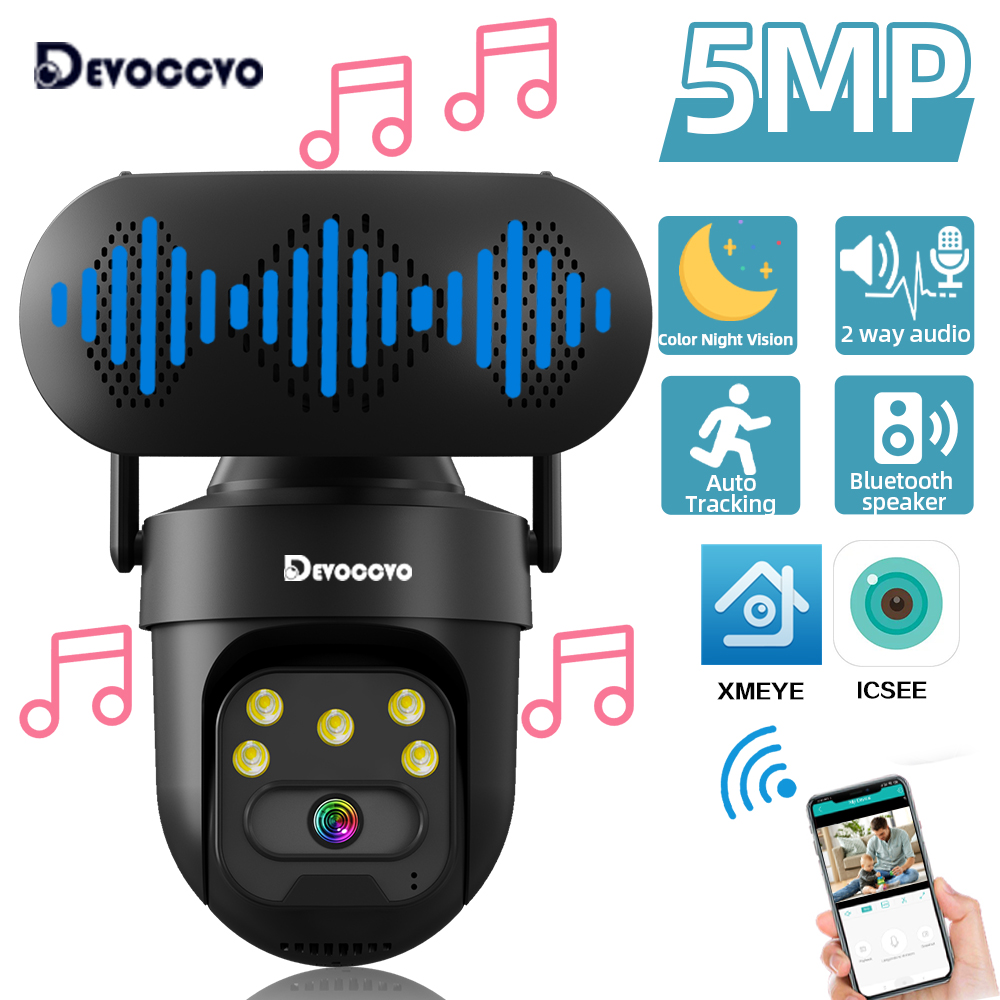 Audiovision Music Player - Kamera IP PTZ WiFi ICSEE 5MP