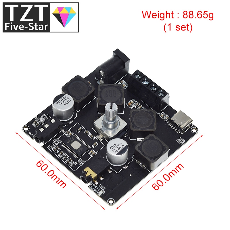 TZT 2X50W Bluetooth 5.0 Amplif - Audio Music Apps ulasan dan harga