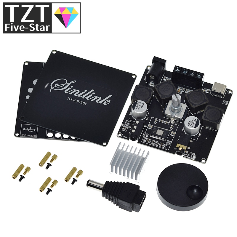 TZT 2X50W Bluetooth 5.0 Amplif - Audio Music Apps ulasan dan harga