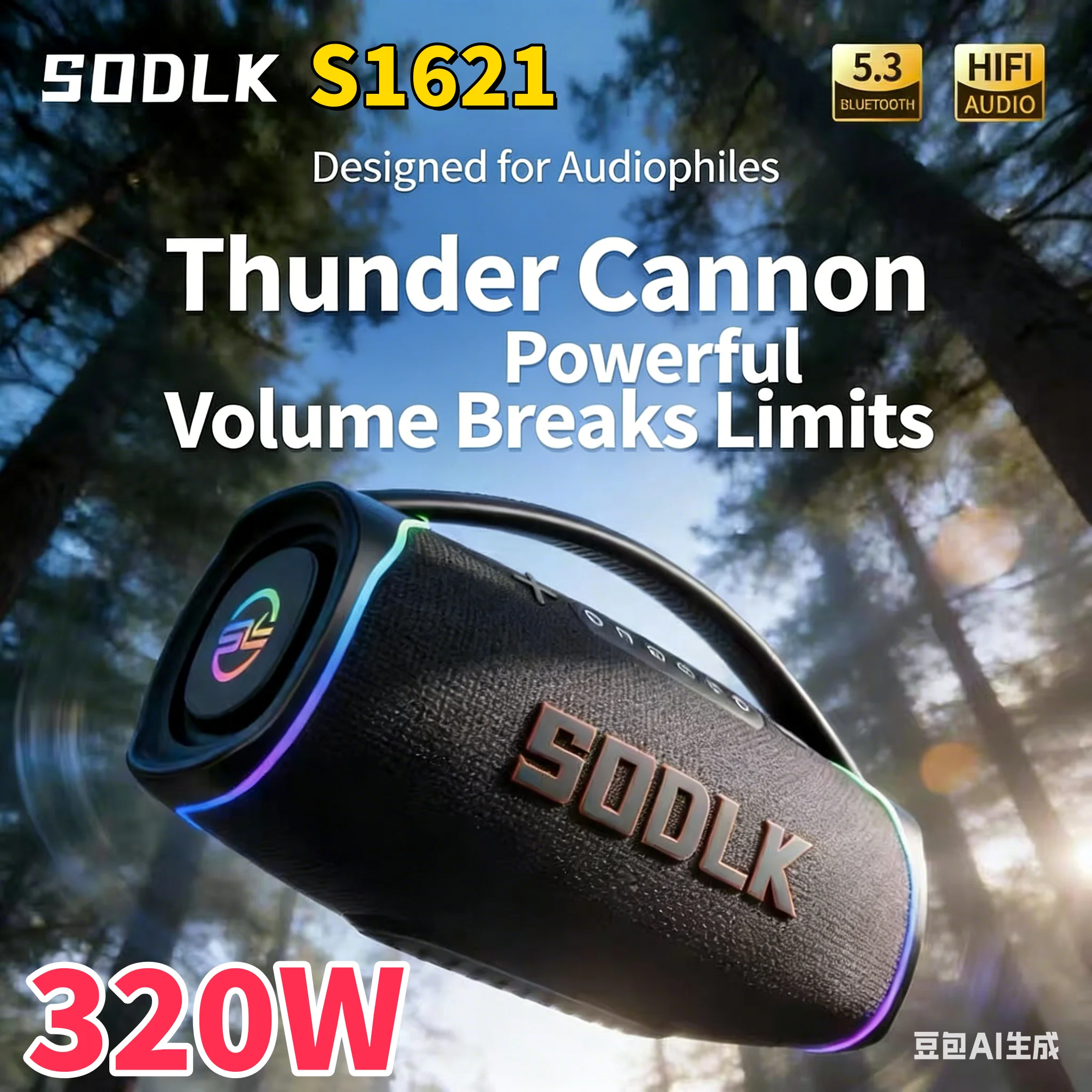 SODLK S1621 Model Baru 320W Sp - Apple Music Audio Quality ulasan dan harga