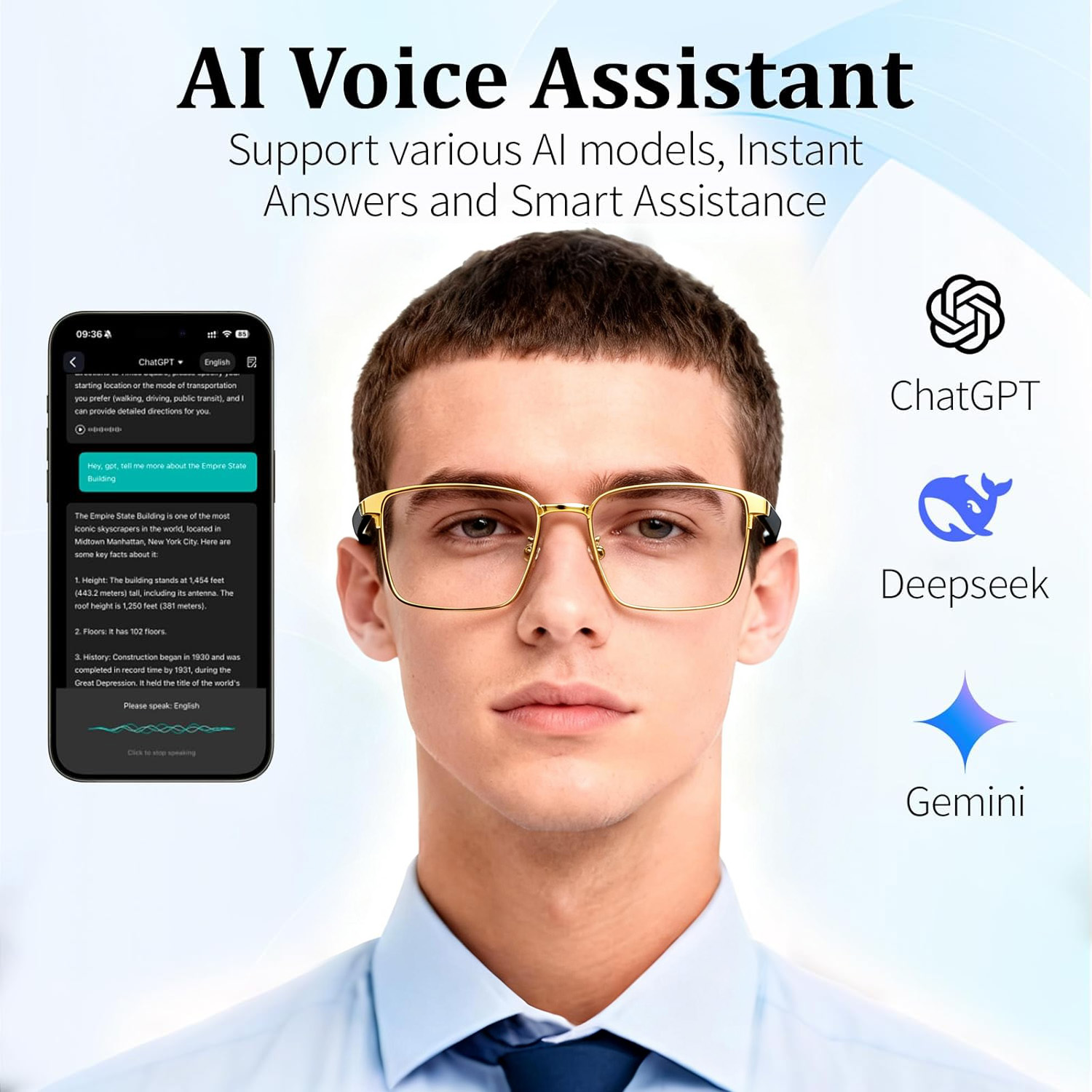 Kacamata Audio Pintar, Terjema - Audio Music Apps ulasan dan harga