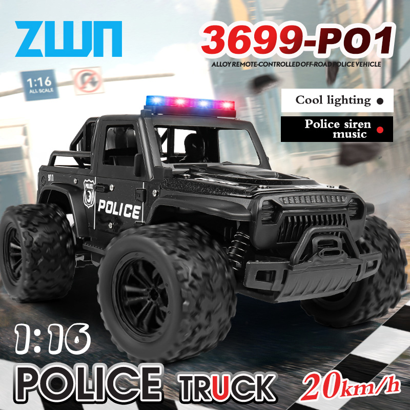 ZWN Mobil RC Truk Polisi Off-R - Audio Music Box ulasan dan harga