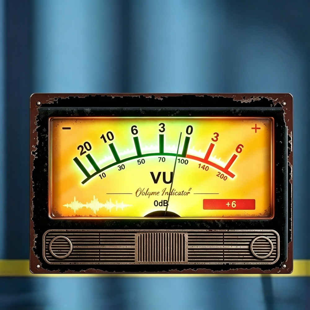 Indikator volume VU retro deng - Audio Music Logo ulasan dan harga