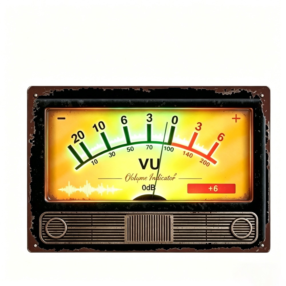 Indikator volume VU retro deng - Audio Music Logo ulasan dan harga