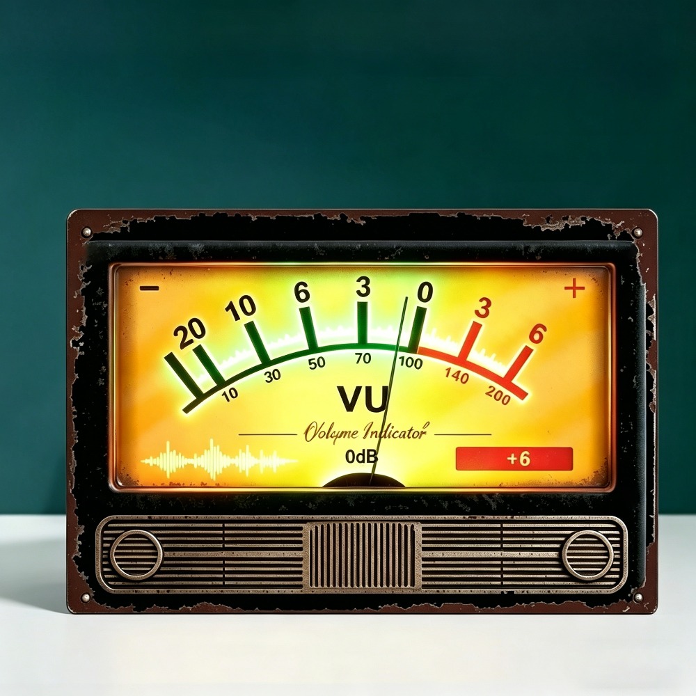 Indikator volume VU retro deng - Audio Music Logo ulasan dan harga