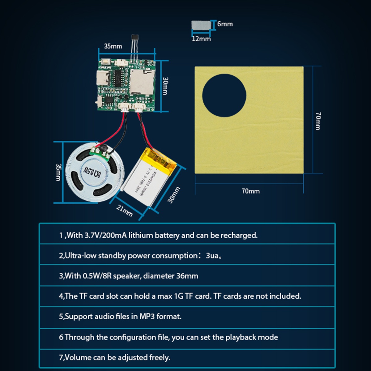 Modul Perekam Suara yang Dapat - Audio Music Download Free ulasan dan harga