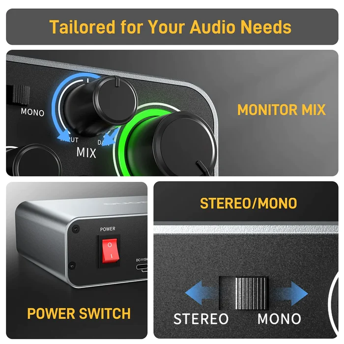 MAONO PS22 Antarmuka Audio Pro - Audio Music Production ulasan dan harga