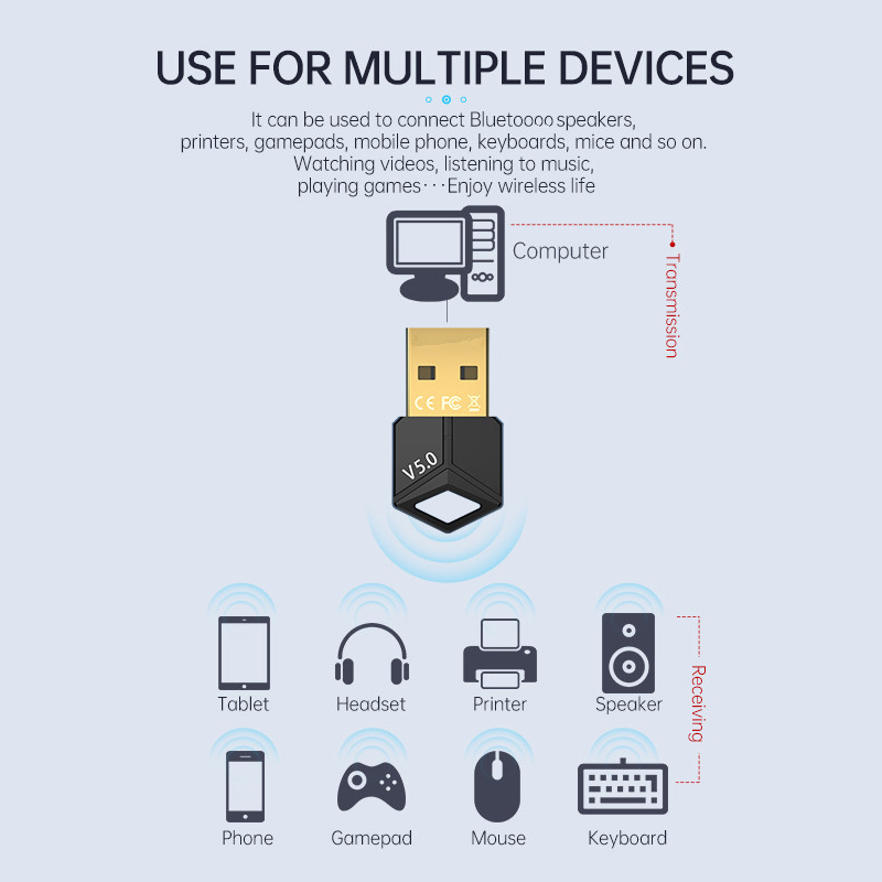 Adaptor Bluetooth USB 5.0 Pene - Audio Music File ulasan dan harga