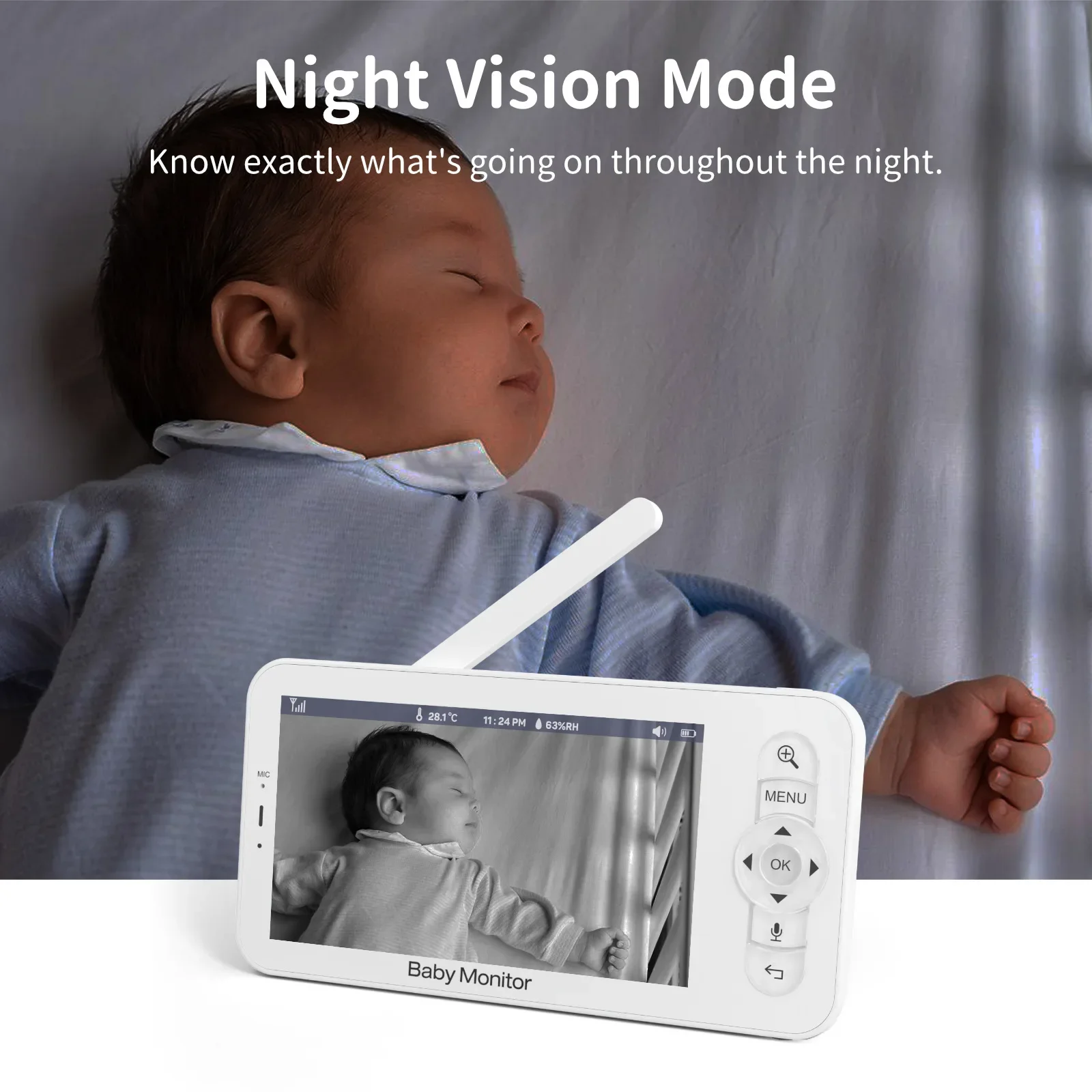 Monitor bayi HD 5 inci LCD dua - Audio Music Apps ulasan dan harga