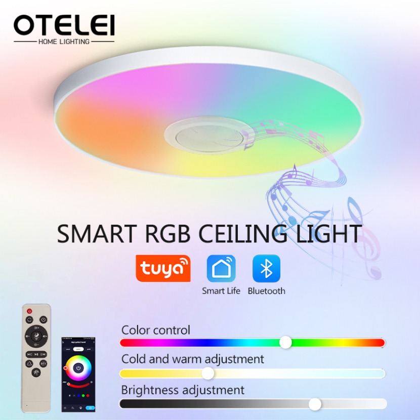 Lampu plafon musik pintar TUYA - Audio Music Apps ulasan dan harga