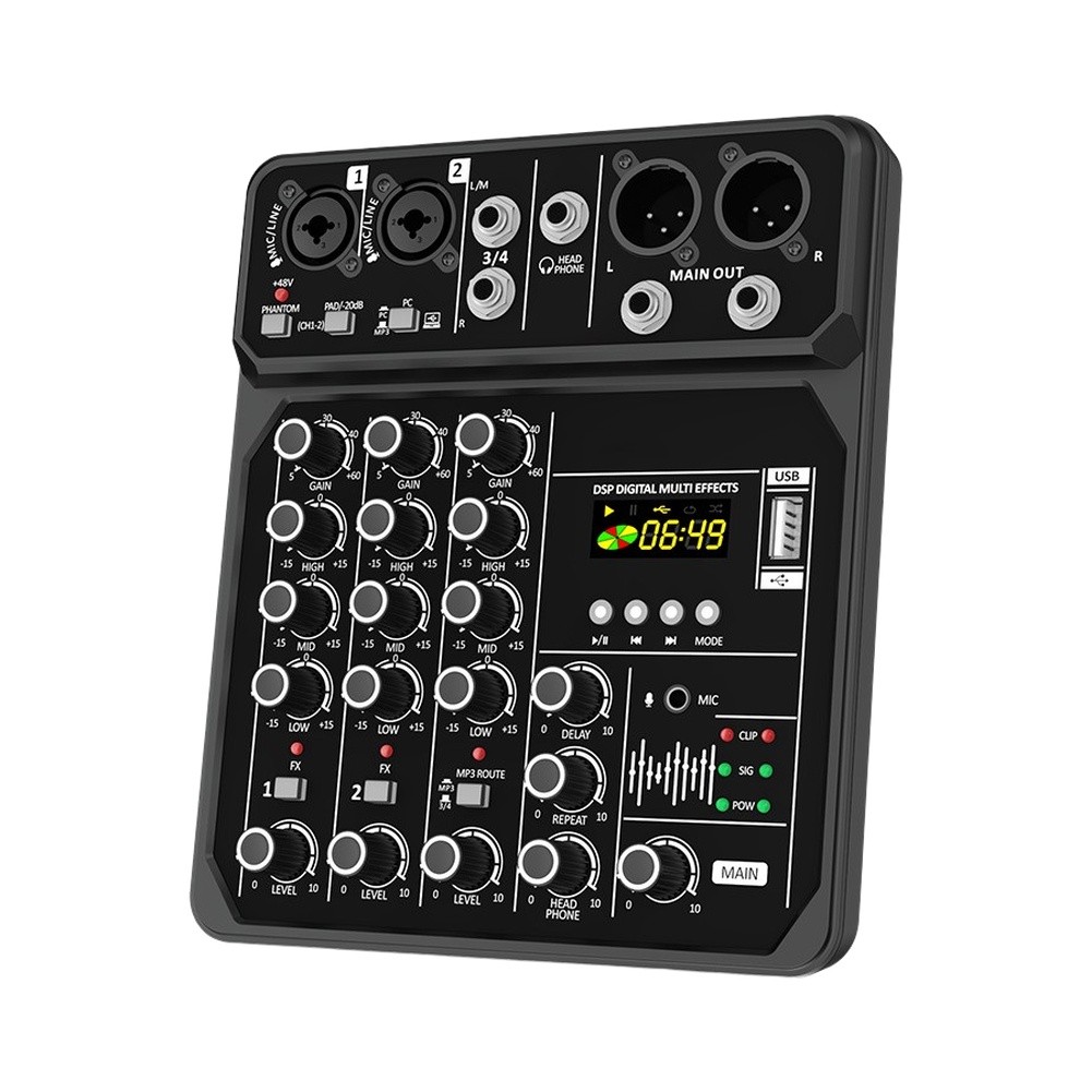 Mixer Audio Portabel 4 Saluran - Audio Music Production ulasan dan harga