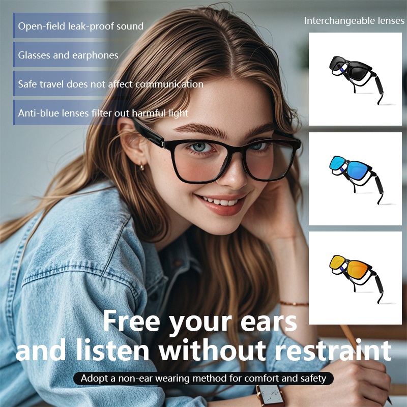 LIGE Kacamata Hitam Pintar Blu - Mix Audio Music ulasan dan harga