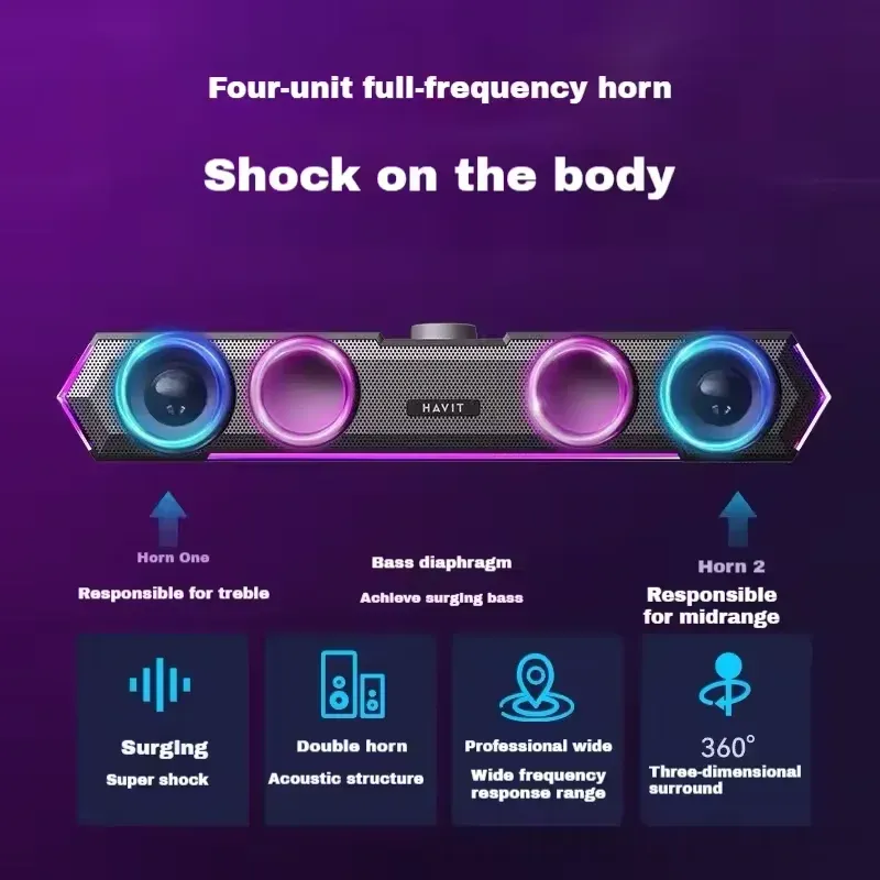 Lampu RGB Audio Komputer Berku - Apple Music Audio Quality ulasan dan harga