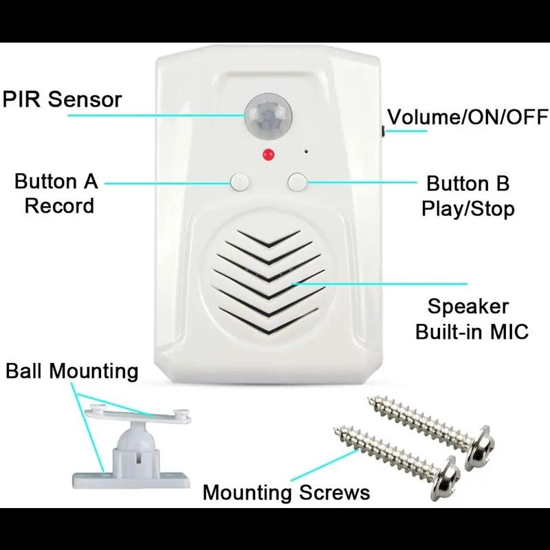 Sensor gerak PIR Mini, pengera - Audio Music Download Free ulasan dan harga